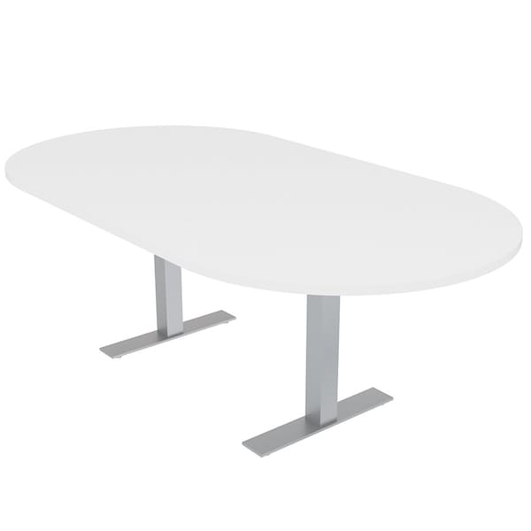 45.25 in W, 84 in L, 29 in H, Engineered Wood Top, White